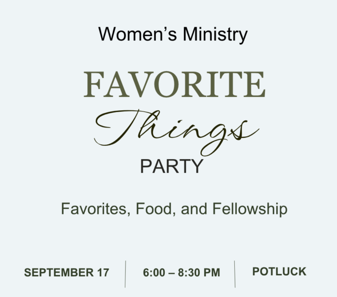 Women’s Ministry Favorite Things Party 001